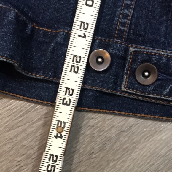 Style & Co Dark Wash Trucker Denim Jacket size M - Picture 8 of 9